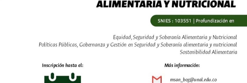 Maestría SSAN